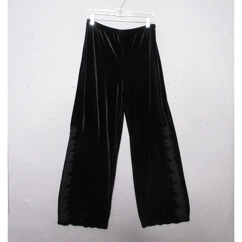 Vintage Victoria Secret Collection Pants Velvet Lace Side Y2K Whimsigoth Fairy